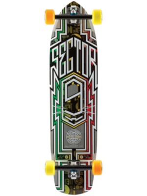 Sector 9 Carbon Flight 36" x 9.25" Rasta Complete