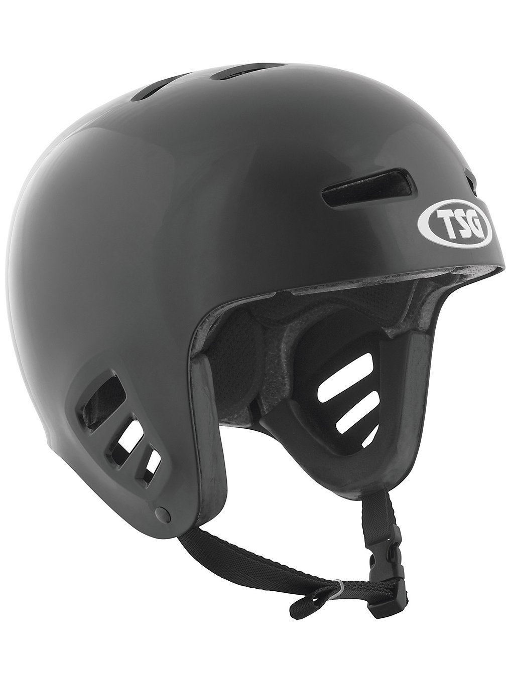 TSG Dawn Flex Solid Color Skateboard Helm Zwart