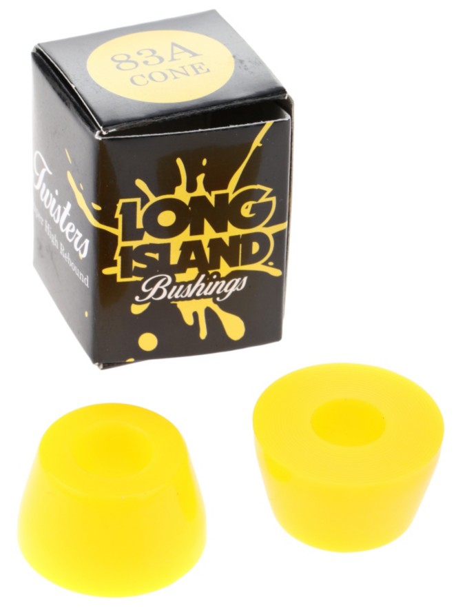 Long Island Longboards Twisters 83A Cone Yellow Bushings-Set