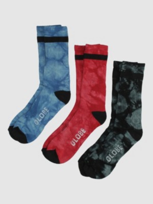 Globe All Tied Up Socks 3 Pack (7-11)