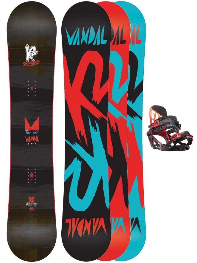 K2 Vandal 148W + Vandal black M Boys Kids Snowb