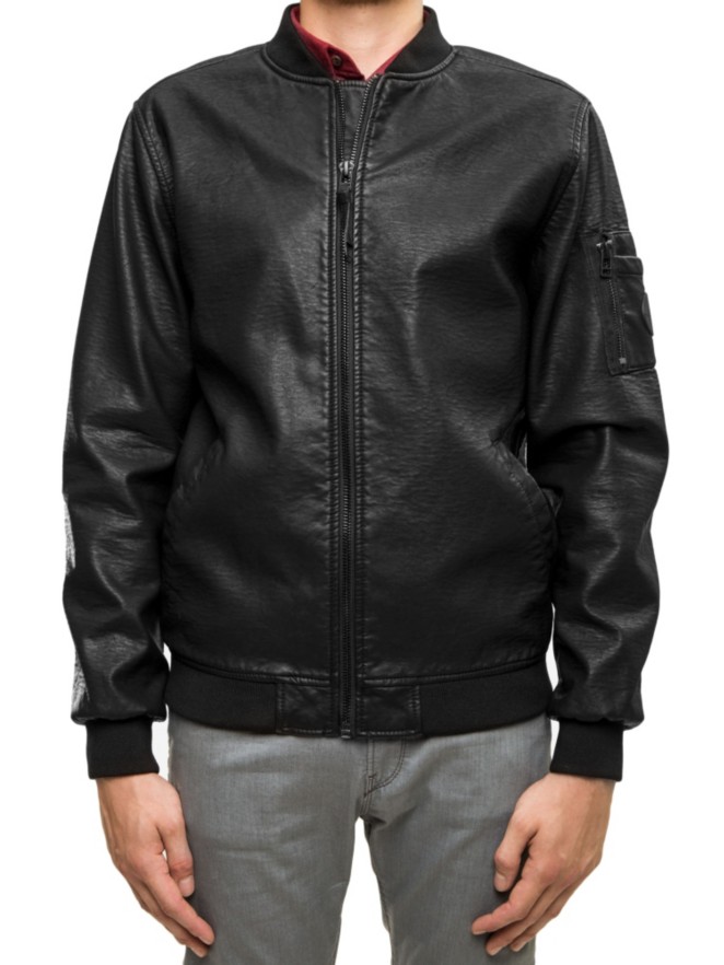 REELL Artificial Leather Bomber Jacke