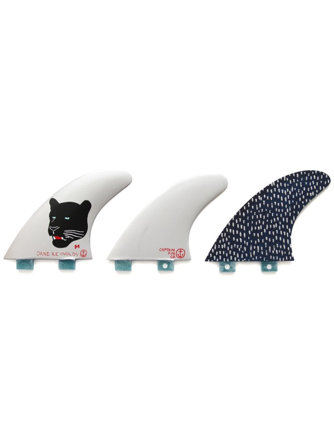Captain Fin Dane R M Thruster Twin Tab Finnen Set Finne