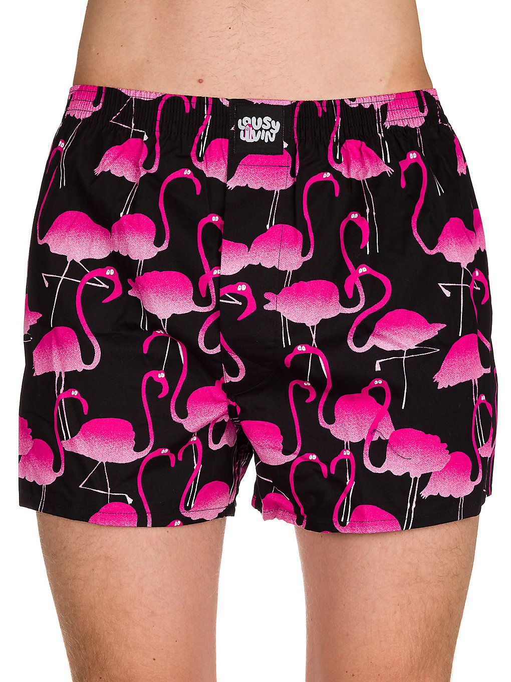 Lousy Livin Flamingo Boxershorts noir