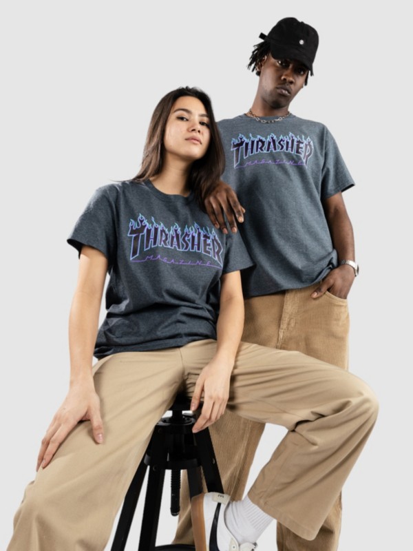 Thrasher Flame T-Shirt darkheather