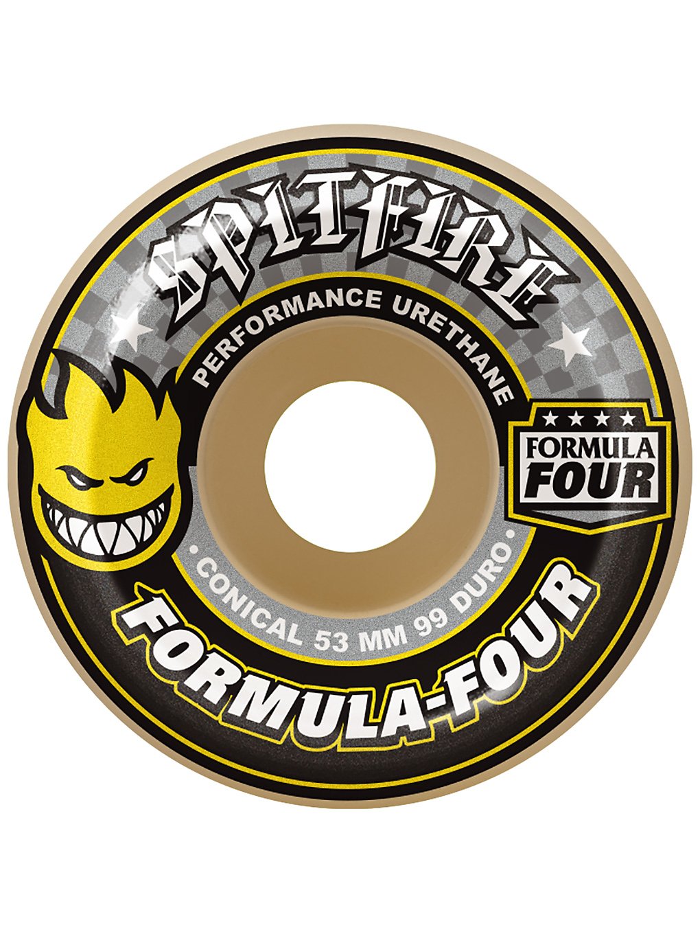 Spitfire Formula 4 99D Conical II 54mm Wheels yellow print kaufen