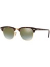 Ray-Ban Clubmaster Shiny Red Havana Sonnenbrille