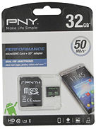 32GB Micro-SD Performance 50Mb/s
