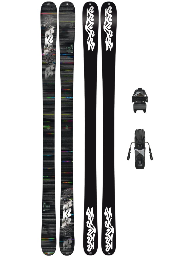 K2 Press 149 + Free Ten 85mm blk/wht 2018 Conjunto freeski