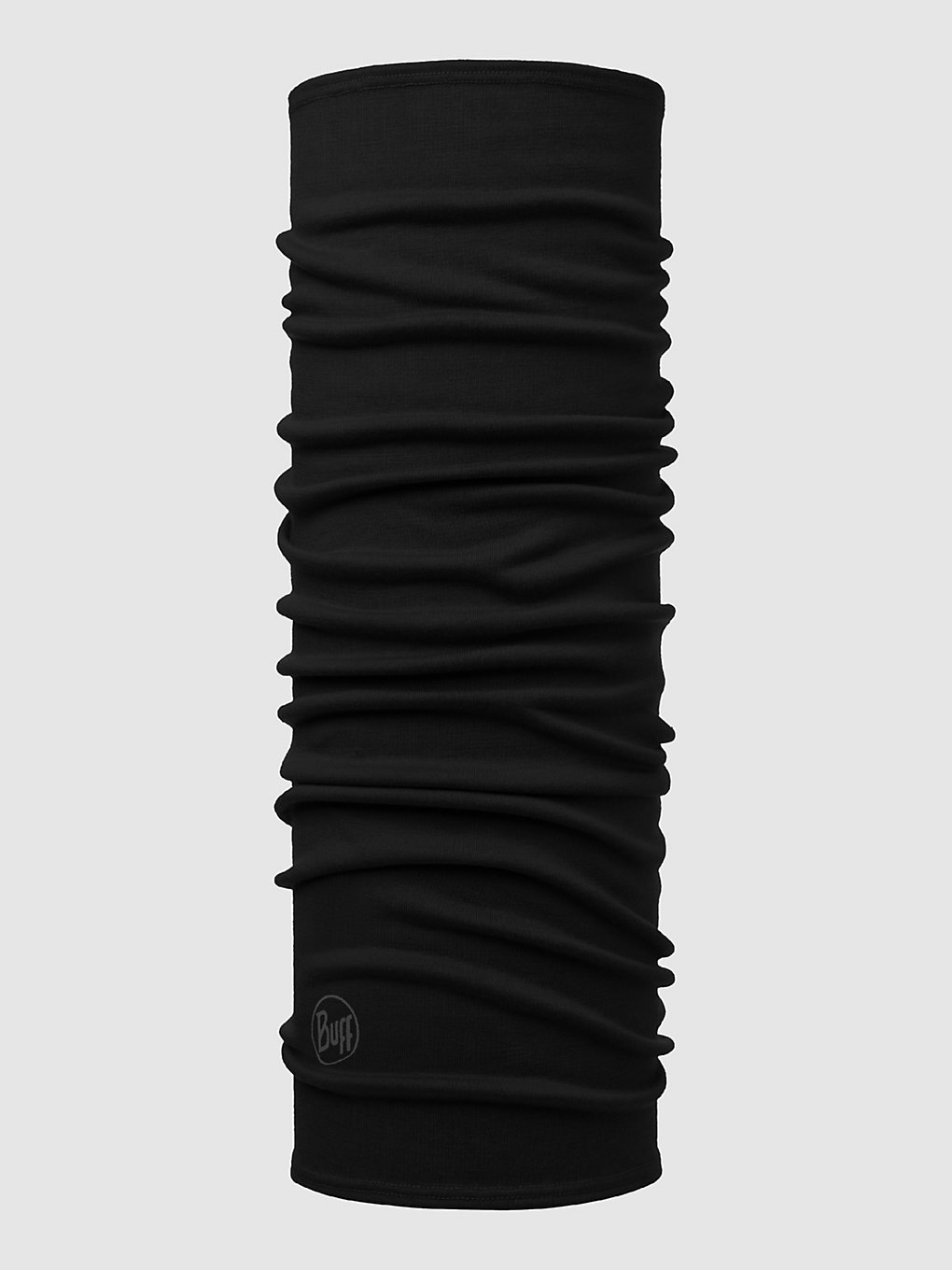 Buff Midweight Merino Wool Neck Warmer solid black kaufen