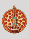 Big Mouth Toys Giant Pizza Beach Towel