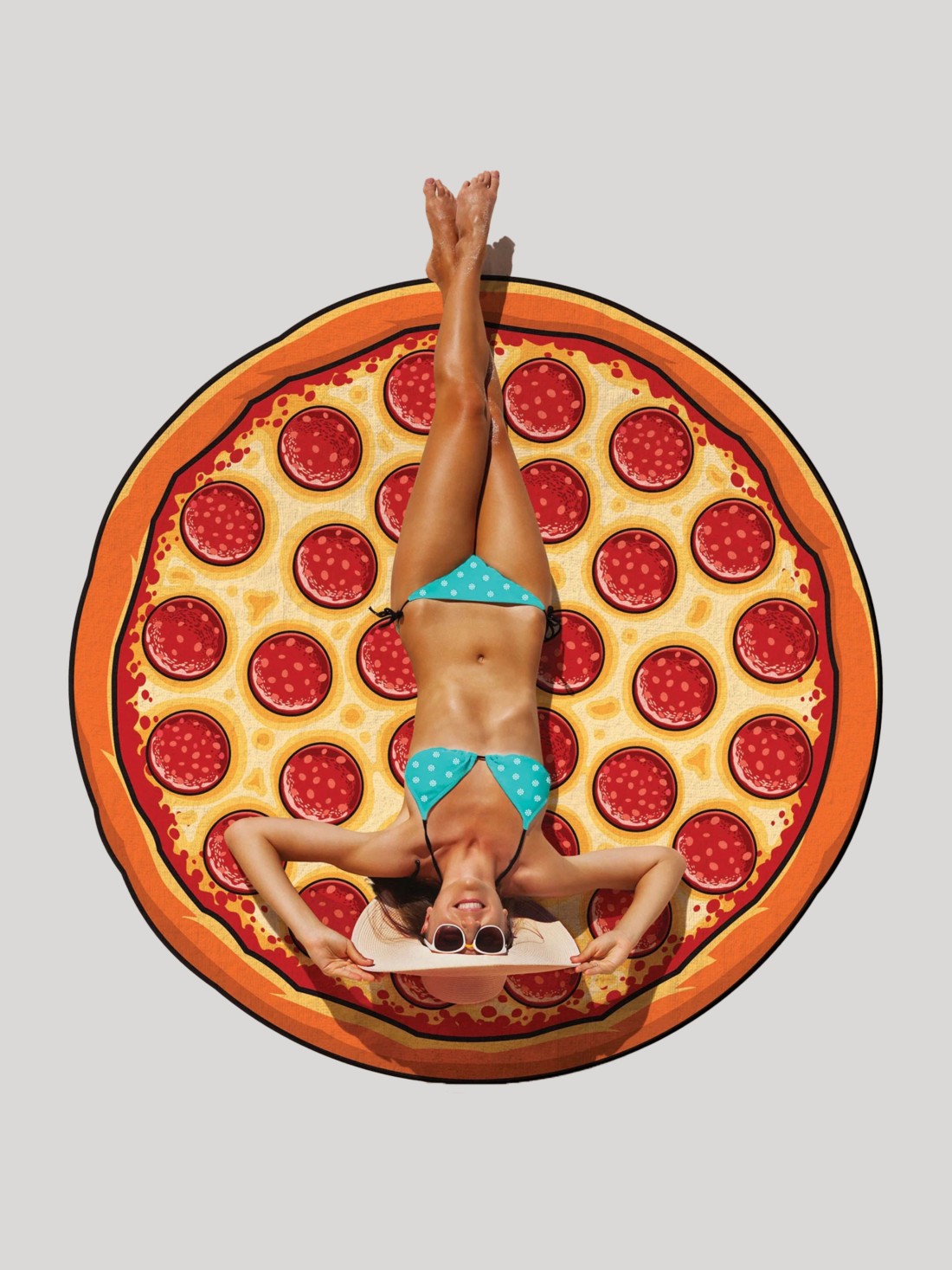 Big Mouth Toys Giant Pizza Beach Handtuch pizza