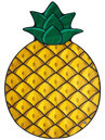 Big Mouth Toys Giant Pineapple Beach Serviette