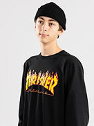 Flame Lang&aelig;rmet t-shirt