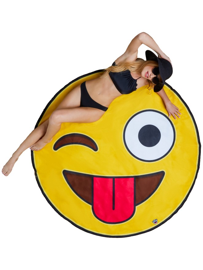 Big Mouth Toys Emoji Beach Handtuch
