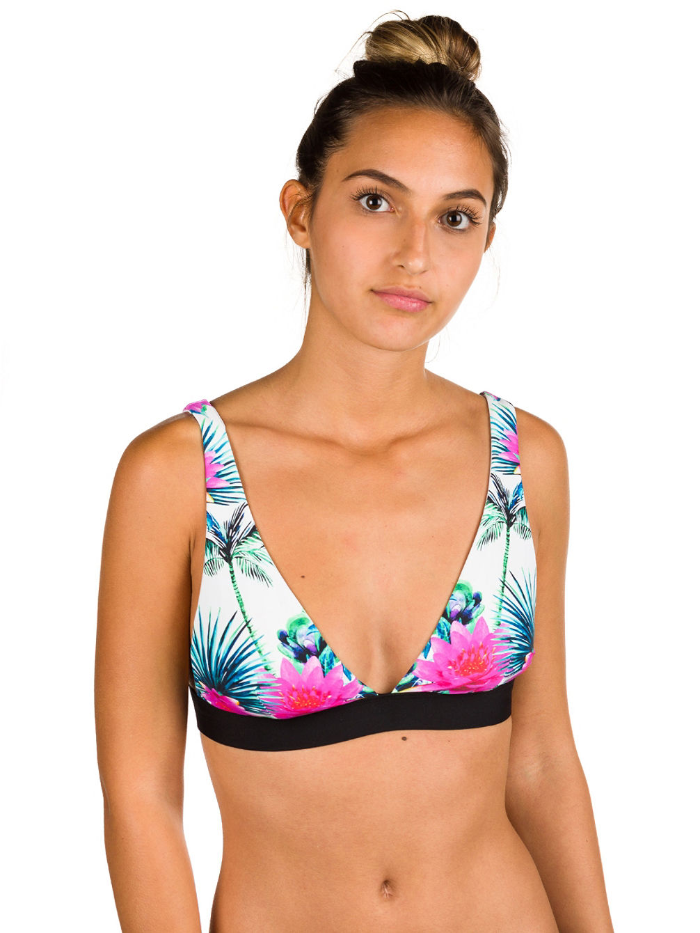 Palms Away Halter Bikini Top