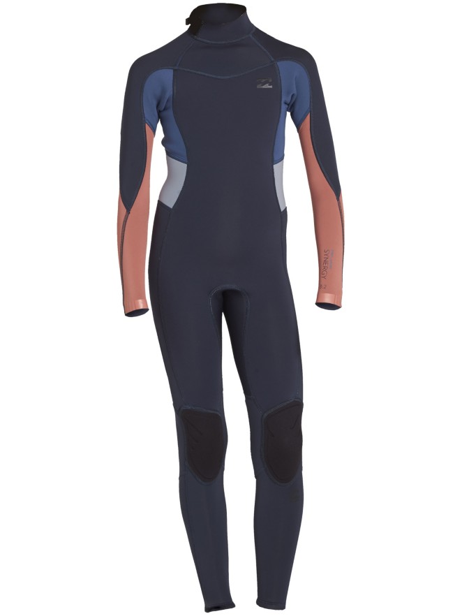 Billabong Synergy 3/2 Back Zip Flatlock Kids Wetsuit