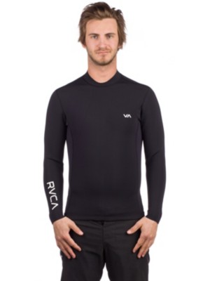 RVCA Back Zip Rash Guard LS