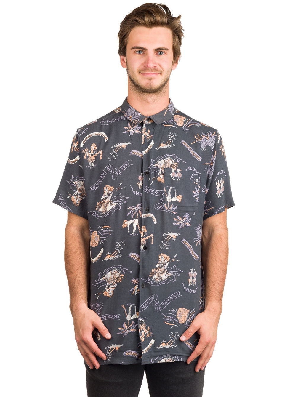 Aloha Strip Club Hemd. Quiksilver