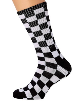 Vans Checkerboard II Crew (6.5-9) Calcetines