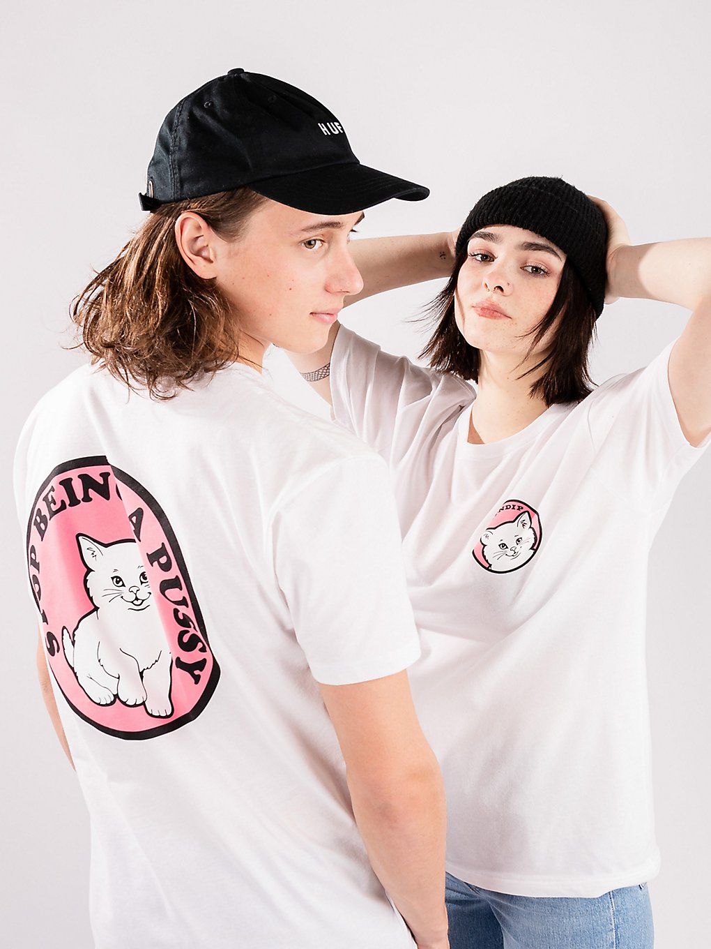 RIPNDIP Stop Being A Pussy T-Shirt white kaufen