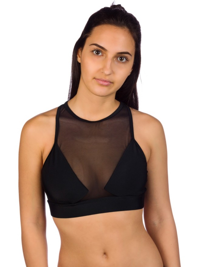 Malibu Way Out Mesh High Neck Bikini Top