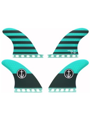 Captain Fin CF Quad Medium Single Tab Fin Set