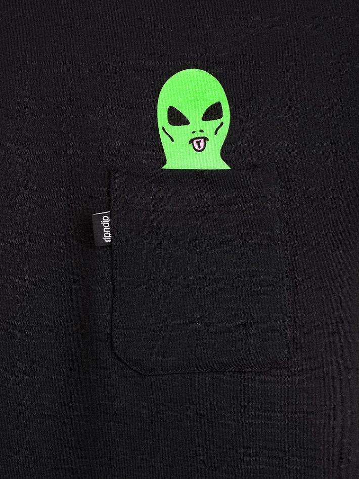 Genuine RIP N Dip Lord Alien T-shirt à poche-Noir