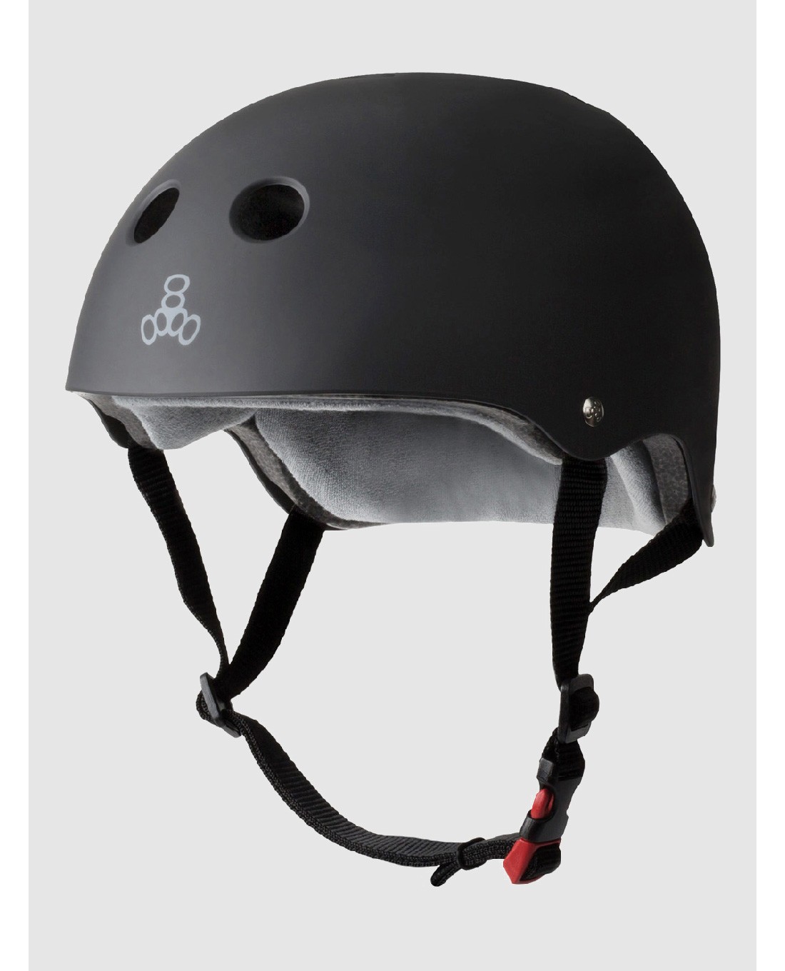 Triple 8 Certified Sweatsaver Helm black rubber