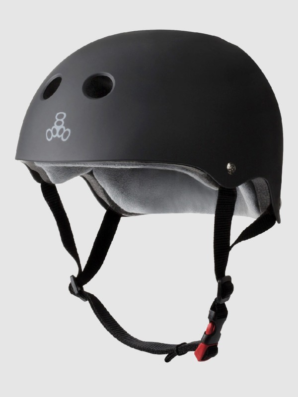 Triple 8 Certified Sweatsaver Helm black rubber