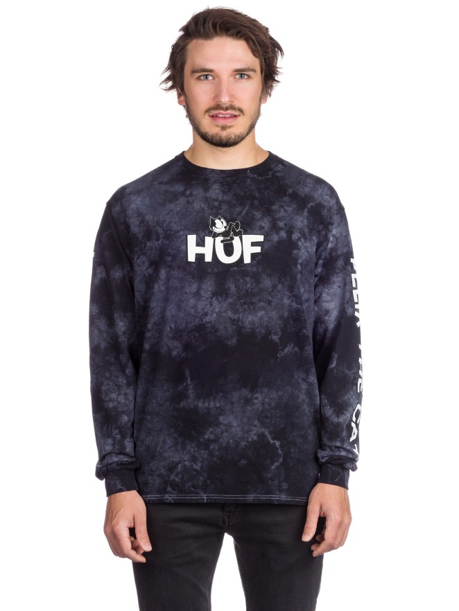 HUF X Felix The Cat Crystal Wash Long Sleeve