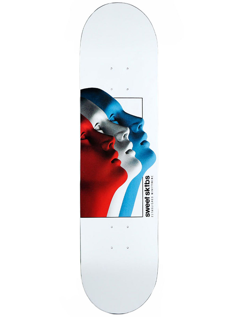 Cycle Tric White 8.125&amp;#034; Skate Deck