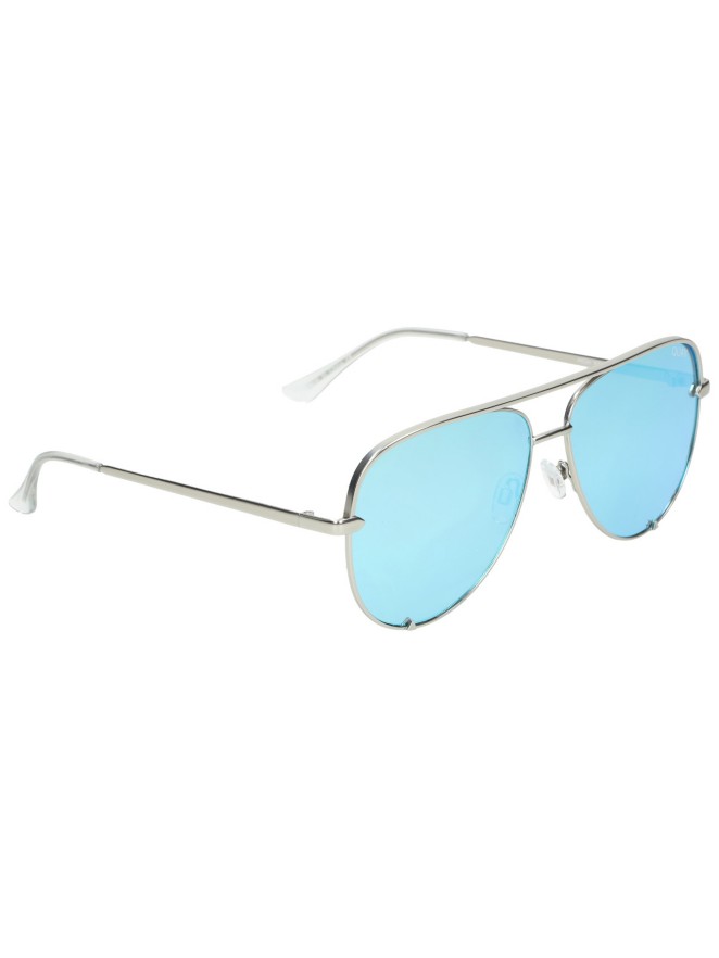 Quay Australia High Key Silver Blue Solglasögon