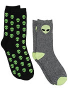 Alien Crew 2Pk Socks