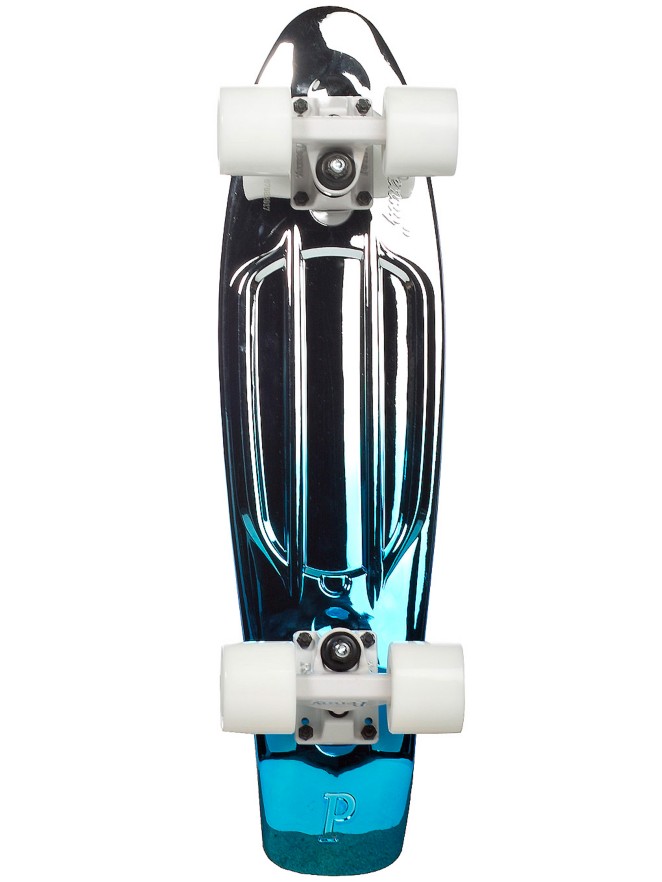 Penny Skateboards Metallic Fades 22″ Silver/Blue Complete