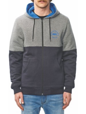 slanted zipper hoodie