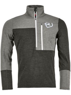 zip neck fleece sweatshirt