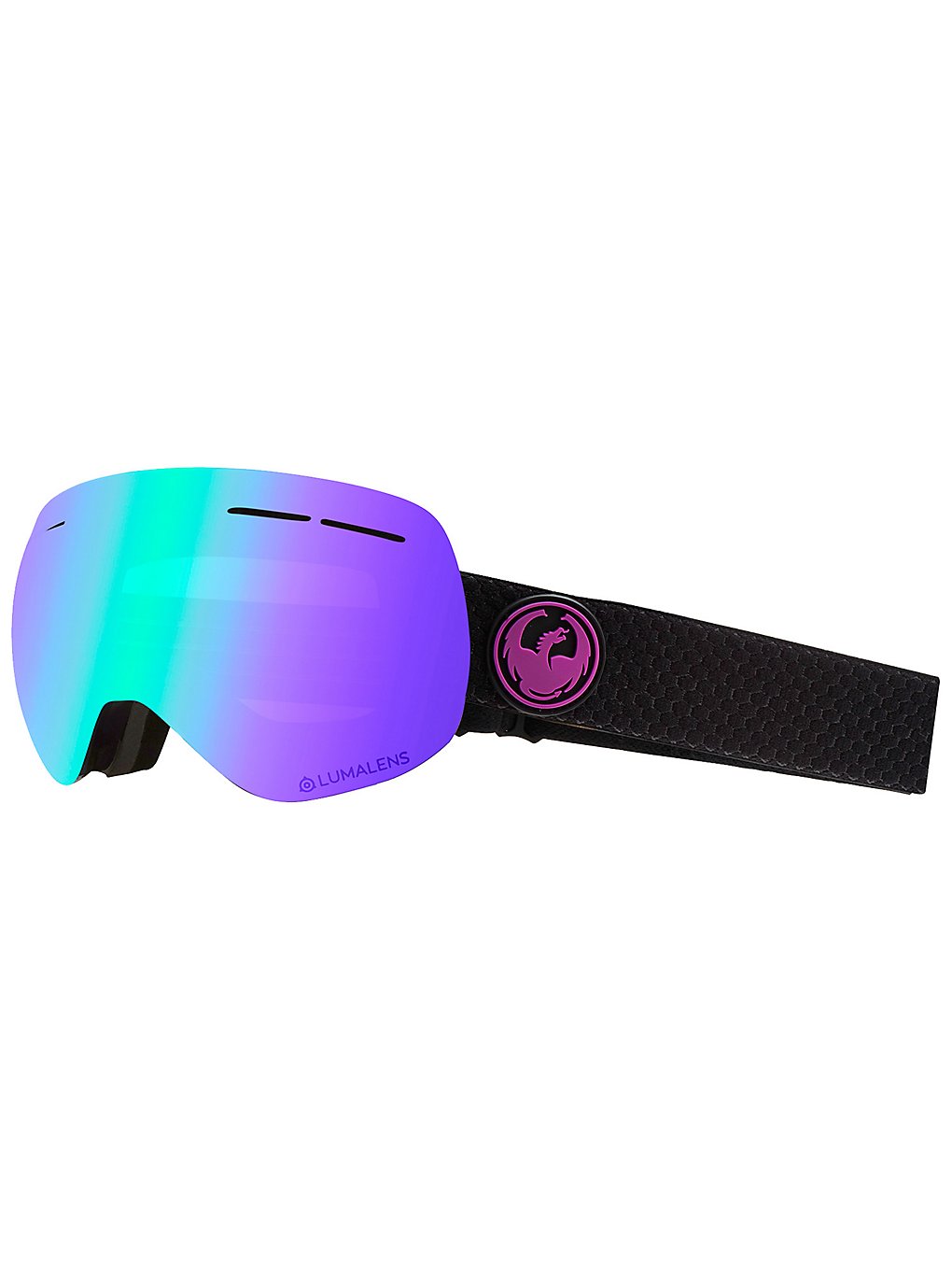 Dragon X1S 3 Split(+Bonus Lens) Goggle ll purple ion+ll amber