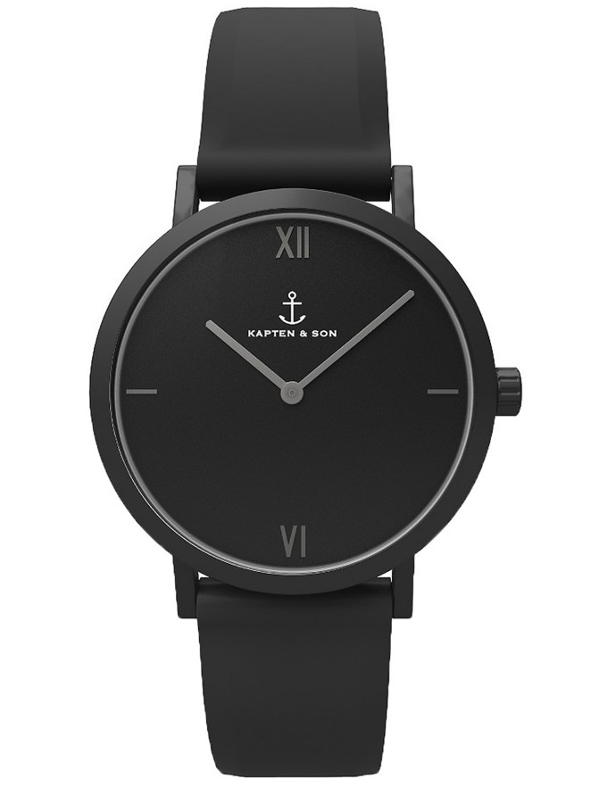 Kapten&Son Pure Silicone Nox 38mm Uhr