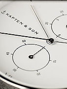 Chrono Woven Leather White 40mm Horloge