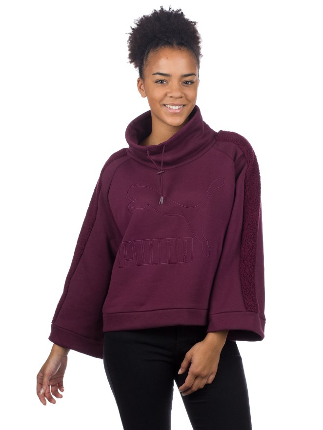 Puma Downtown Winterized Crew Felpa con Cappuccio