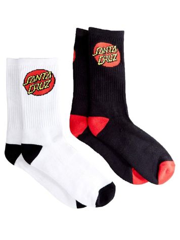 Santa Cruz Classic Dot 2Pk Socks