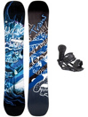 TRANS Pirate Blue 159 + Elfgen Star L Blk 20199 Set da snowboard