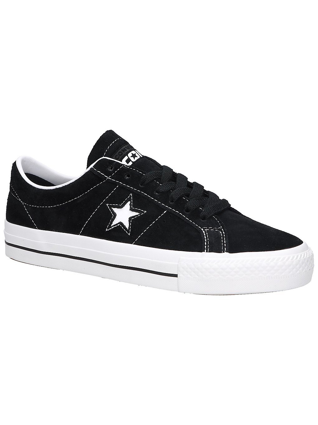 Converse One Star Pro OX Skate Shoes black/white/white