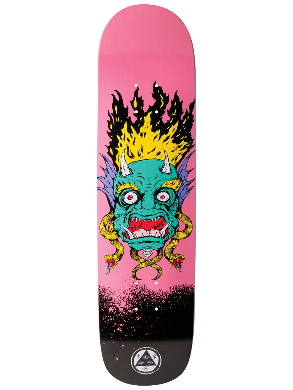 Old Nick On Bunyip Pink 8.0&amp;#034; Skateboard