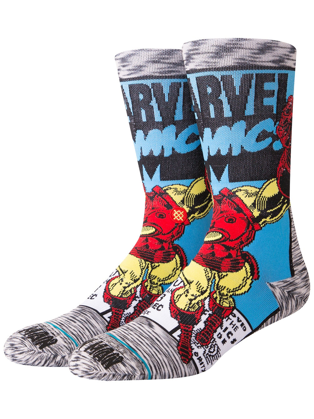 X Marvel Iron Man Comic Socks