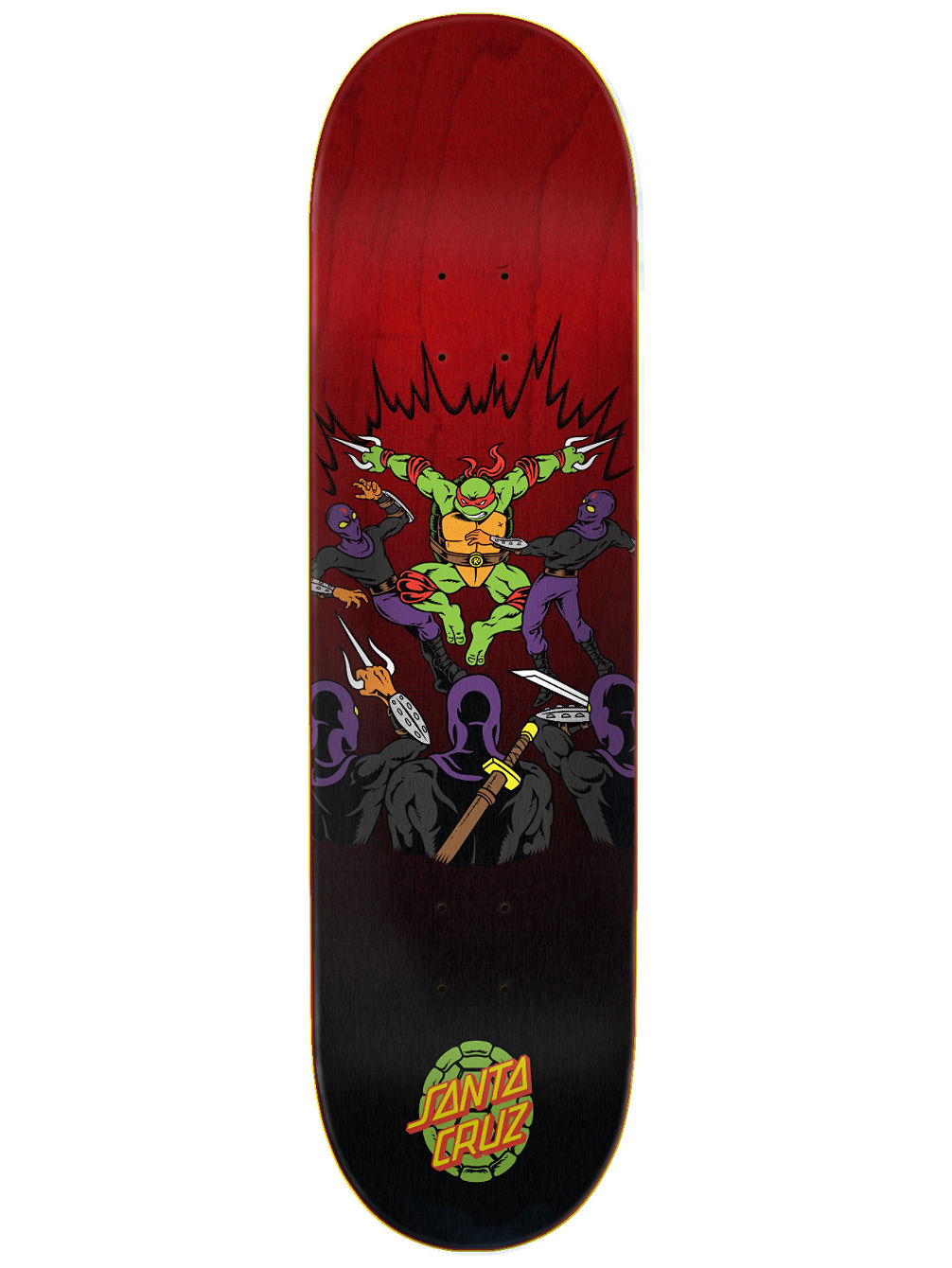 X TMNT Raphael 8.25&amp;#034; Skateboard Deck