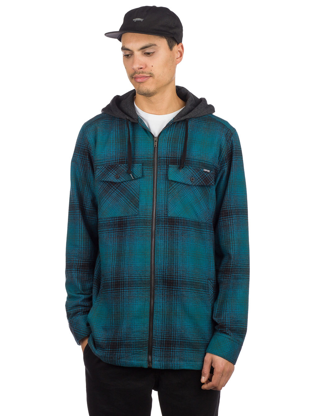 Retreat Hooded Flannel Camicia