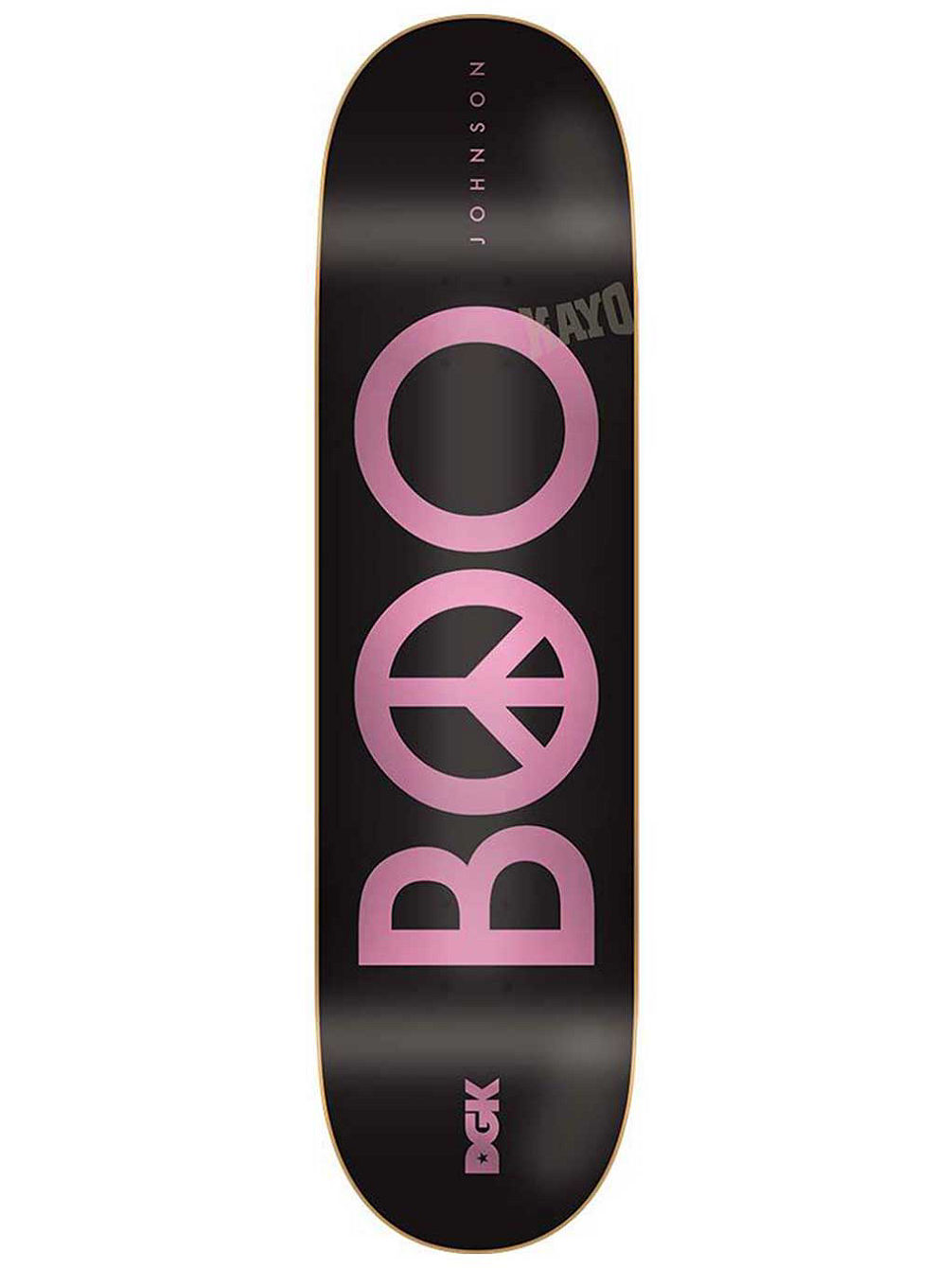 Boo Peace Black 8.25&amp;#034; Skateboard Deck