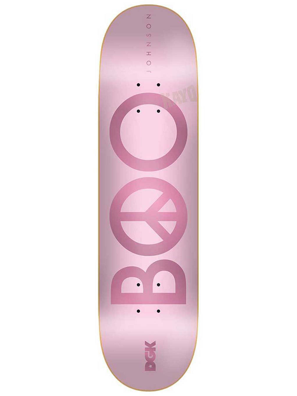 Boo Peace Pink 8.0&amp;#034; Skateboard Deck